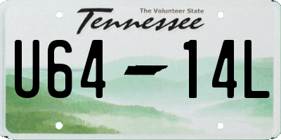 TN license plate U6414L