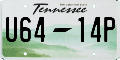 TN license plate U6414P
