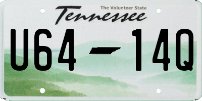 TN license plate U6414Q