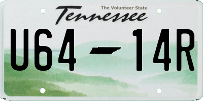 TN license plate U6414R