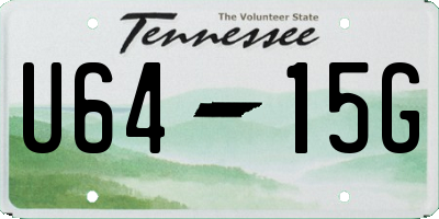 TN license plate U6415G