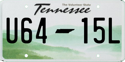 TN license plate U6415L
