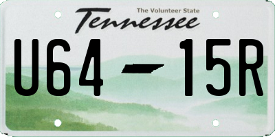 TN license plate U6415R