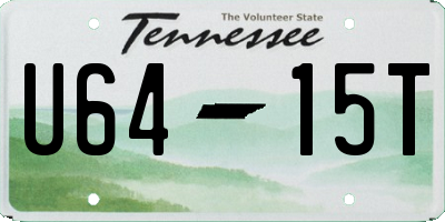 TN license plate U6415T