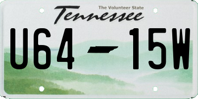 TN license plate U6415W