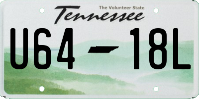 TN license plate U6418L
