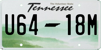 TN license plate U6418M