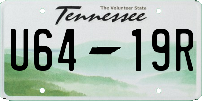 TN license plate U6419R