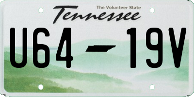 TN license plate U6419V