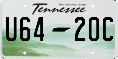 TN license plate U6420C