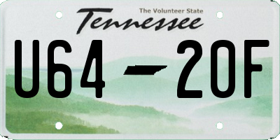 TN license plate U6420F