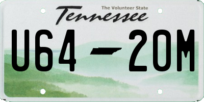 TN license plate U6420M