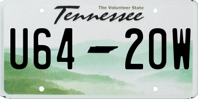 TN license plate U6420W