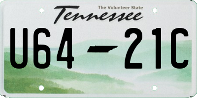 TN license plate U6421C