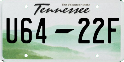 TN license plate U6422F