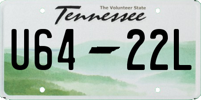 TN license plate U6422L