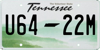 TN license plate U6422M