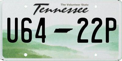 TN license plate U6422P