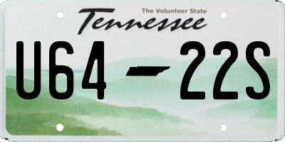 TN license plate U6422S