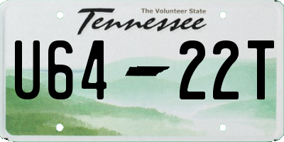 TN license plate U6422T