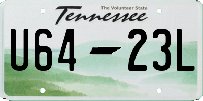 TN license plate U6423L