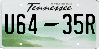 TN license plate U6435R