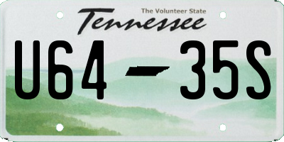 TN license plate U6435S