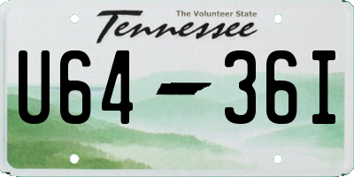 TN license plate U6436I