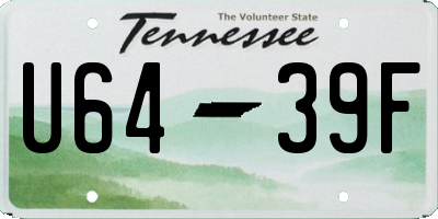 TN license plate U6439F