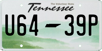 TN license plate U6439P