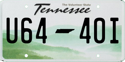 TN license plate U6440I