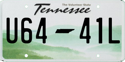 TN license plate U6441L