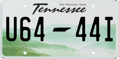 TN license plate U6444I