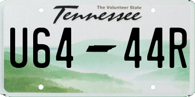 TN license plate U6444R