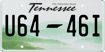TN license plate U6446I