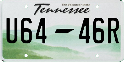 TN license plate U6446R