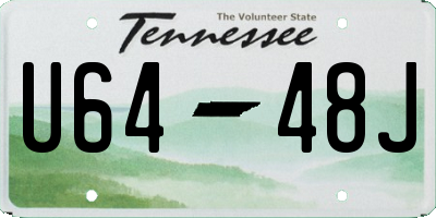 TN license plate U6448J