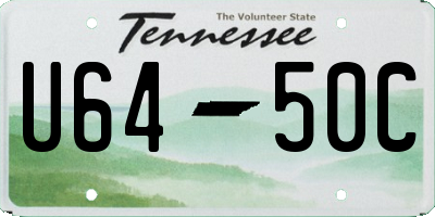 TN license plate U6450C