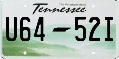 TN license plate U6452I