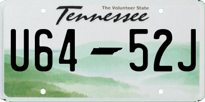 TN license plate U6452J