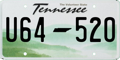 TN license plate U6452O