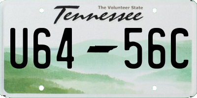 TN license plate U6456C