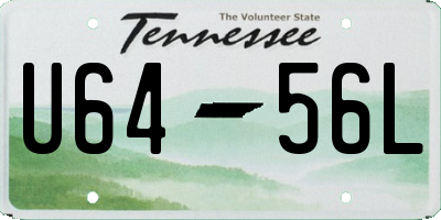 TN license plate U6456L