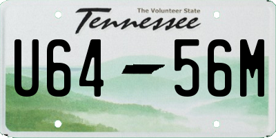 TN license plate U6456M