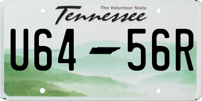 TN license plate U6456R