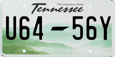 TN license plate U6456Y