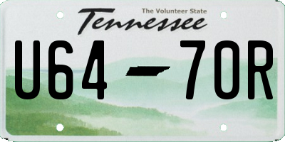 TN license plate U6470R