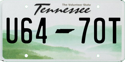 TN license plate U6470T