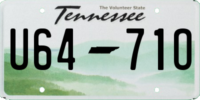 TN license plate U6471O