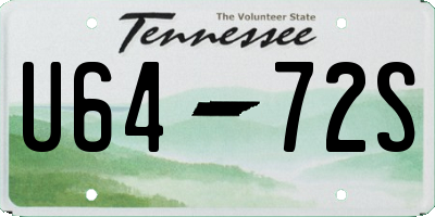 TN license plate U6472S